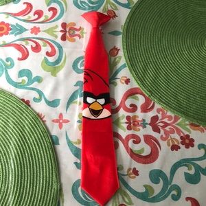 Red Angry Birds tie